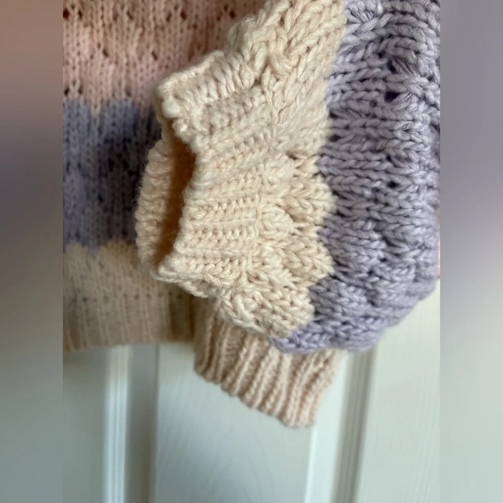 VICI Crochet Pink & Purple Cardigan - Picture 4 of 5